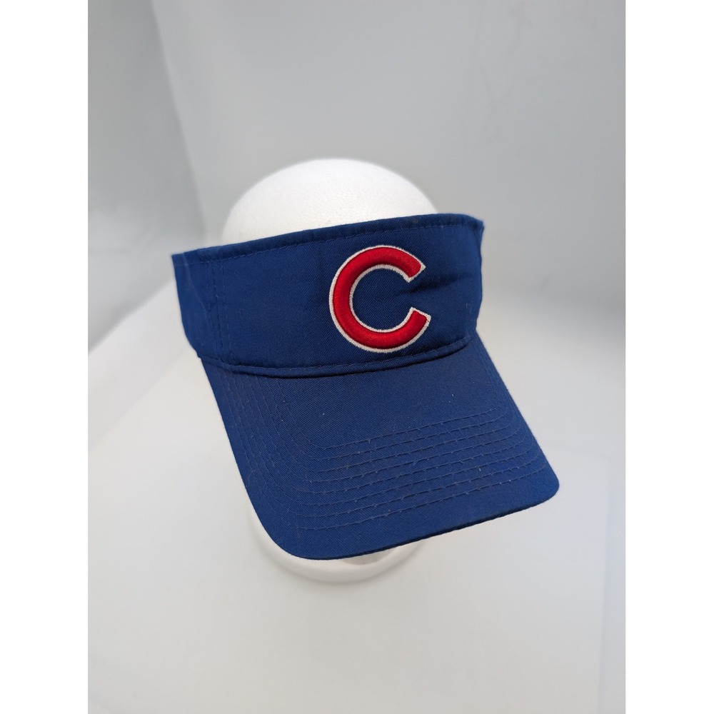 Chicago Cubs MLB Blue Adjustable Visor Hat OC Sports One Size Fits Most OSFM